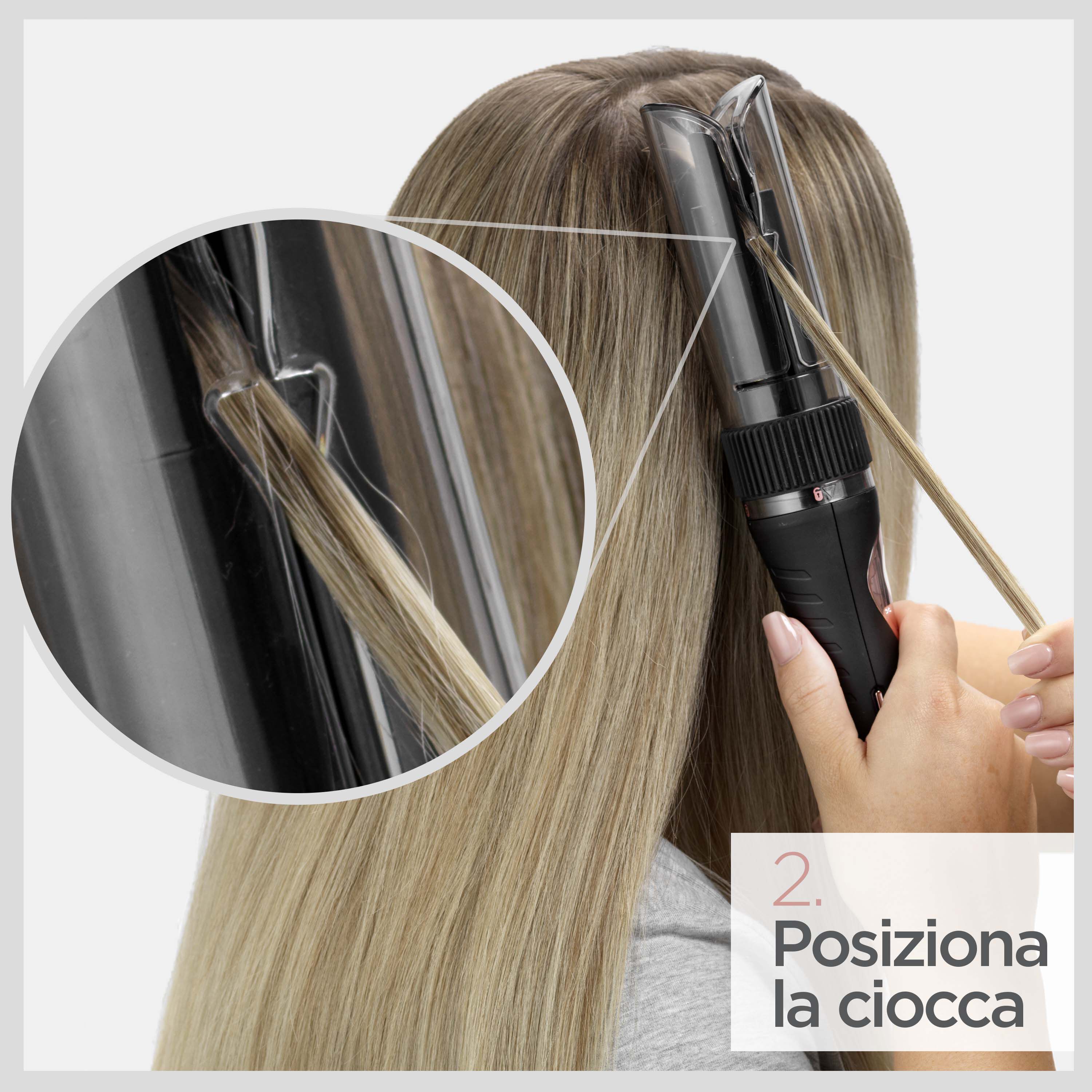 2. Posiziona la ciocca